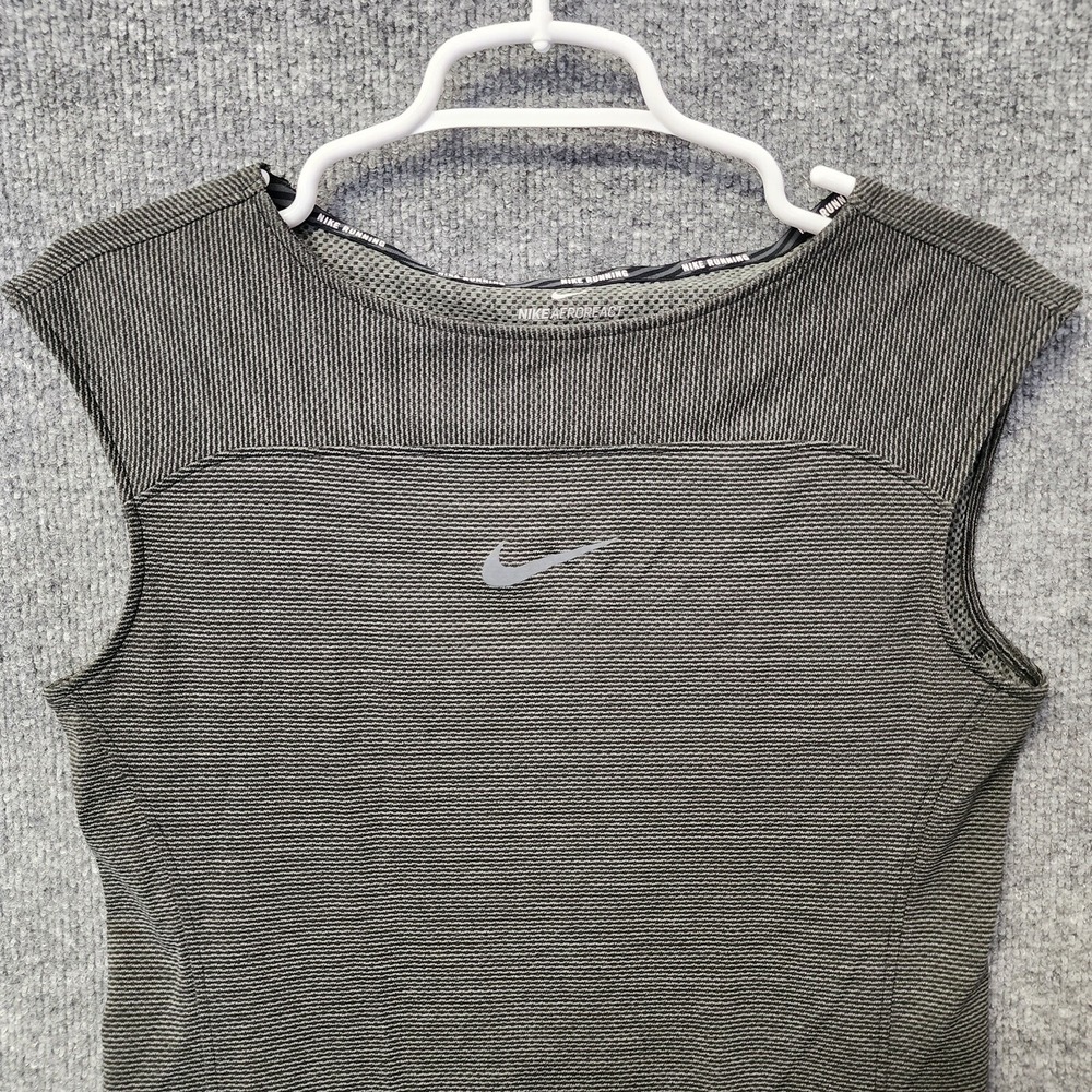 Nike Areoreact Nike Running Women's Tank Top Shirt M Dark Green - Picture 4 of 10